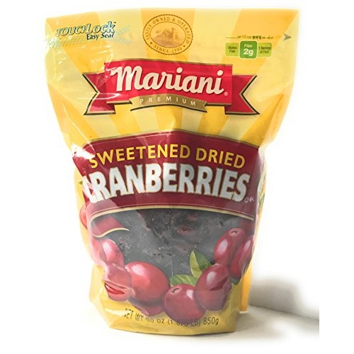 Mariani Sweetened Dried Cranberries, 30 Oz, Resealable Package