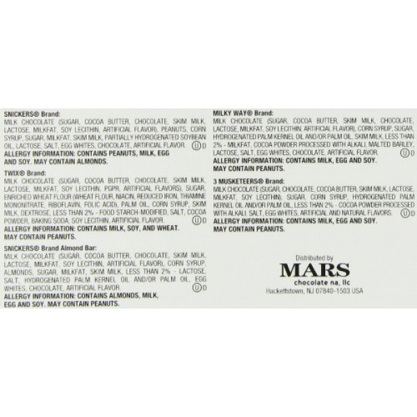 Mars Chocolate Bars, Variety Pack - 30 bars