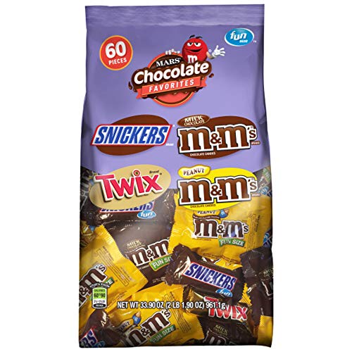 Snickers, M&Amp;Ms &Amp; Twix Fun Size Chocolate Candy Variety Mix, 33.