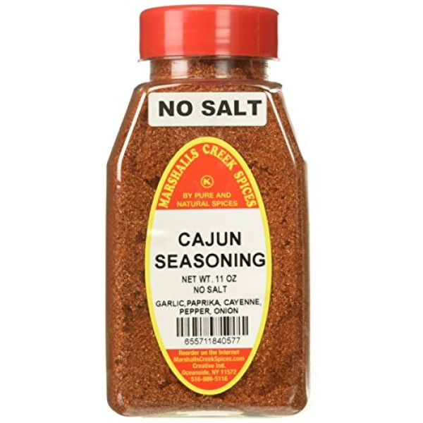 Marshalls Creek Spices New Size Seasoning, Cajun No Salt, 11 Ounce Cajun No  Salt 11 Ounce (