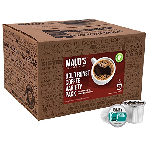 Mauds Bold &Amp; Dark Roast Variety Pack 8 Blend Variety Pack, 40