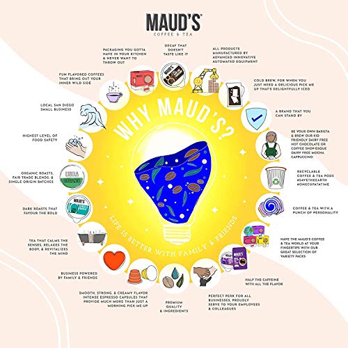 Mauds Bold &Amp; Dark Roast Variety Pack 8 Blend Variety Pack, 40