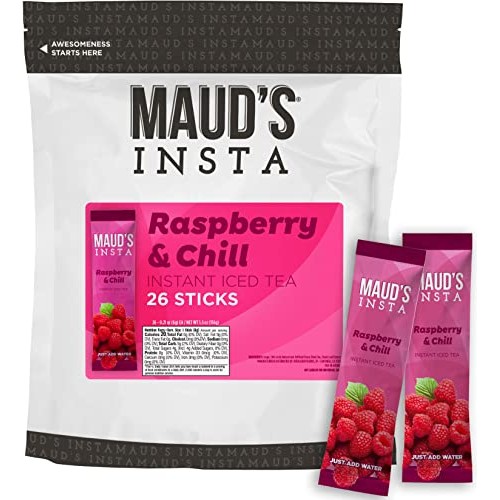 Mauds Instant Raspberry Tea Insta Raspberry & Chill, 26ct. So...