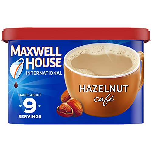 Maxwell House International Hazelnut Cafe Beverage Mix, Caffeina