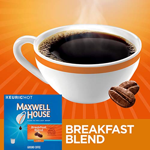 Maxwell House Breakfast Blend Coffee, K-Cup Pods, 72 Count 4 Pa