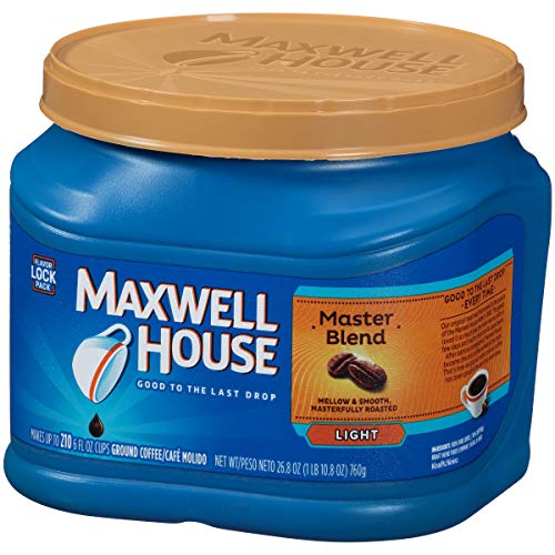 Maxwell House Master Blend Light Roast Ground Coffee 26.8 Oz Ca