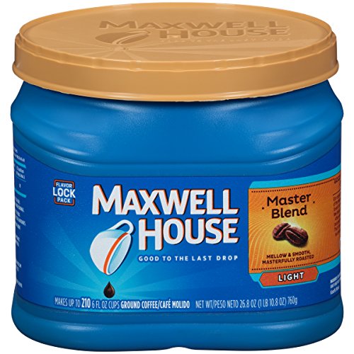 Maxwell House Master Blend Light Roast Ground Coffee 26.8 Oz Ca