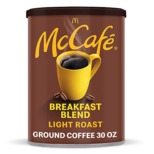 Mccafe Breakfast Blend, Light Roast Ground Coffee, 30 Oz Canister