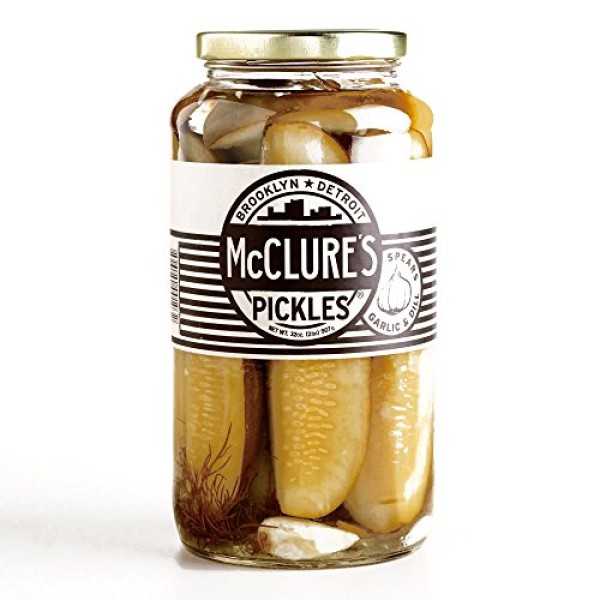 McClure's Garlic Dill Pickle Spears 32 Oz Each (6 Items ...