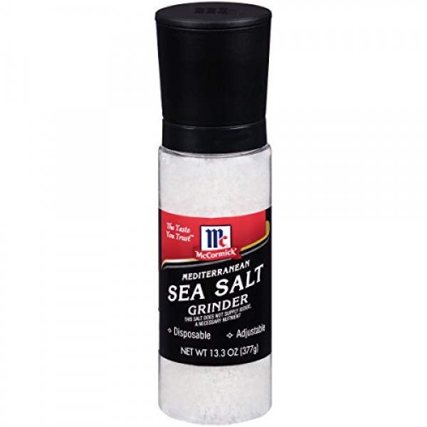 Mccormicks Sea Salt Grinder 2.12 Oz. And Mccormicks Peppercorn Medley  Grinder 0.84 Oz Seasoning Bundle