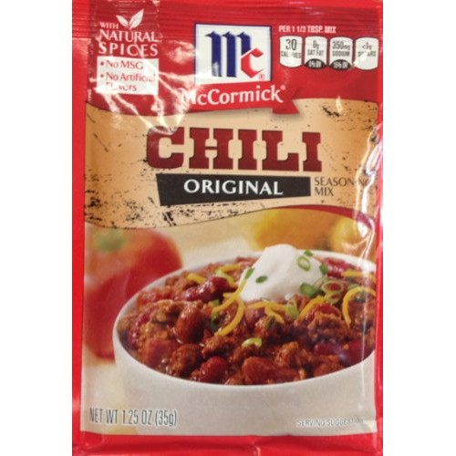 McCormick Original CHILI Seasoning Mix 1.25oz 10 Packets