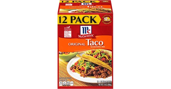 Mccormick Original Taco Seasoning Mix 1 Ounce Pack Of 12