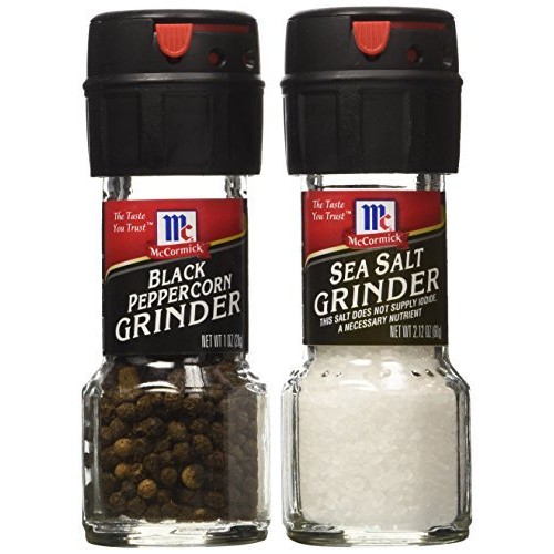 Seasoning Bundle - 2 Items: Mccormicks Sea Salt Grinder 2.12 Oz