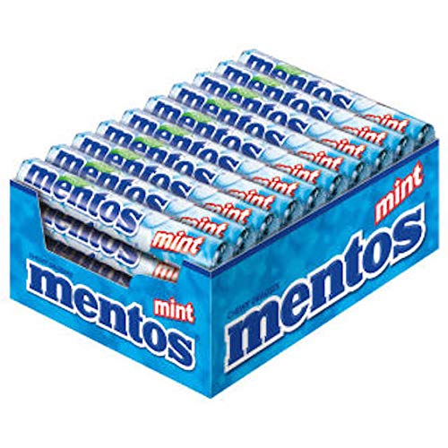 40 Packs of Mentos Mint Chewy Candy with Natural Flavours