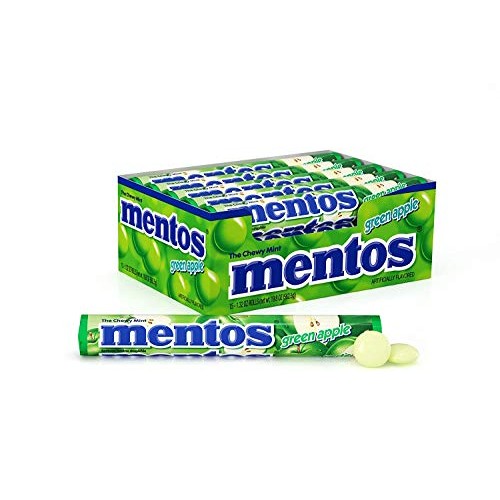 Mentos Chewy Mint Candy Roll, Green Apple, Bulk, Party, Non Melt...