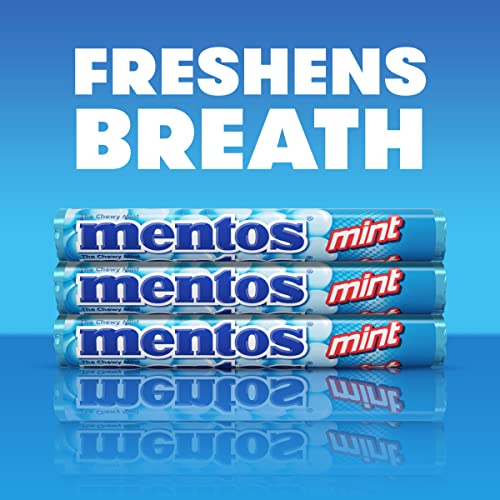 Mentos Chewy Mint Candy Roll, Mint, Bulk, Party, Non Melting, 1....