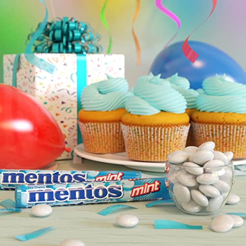 Mentos Chewy Mint Candy Roll, Mint, Bulk, Party, Non Melting, 1....