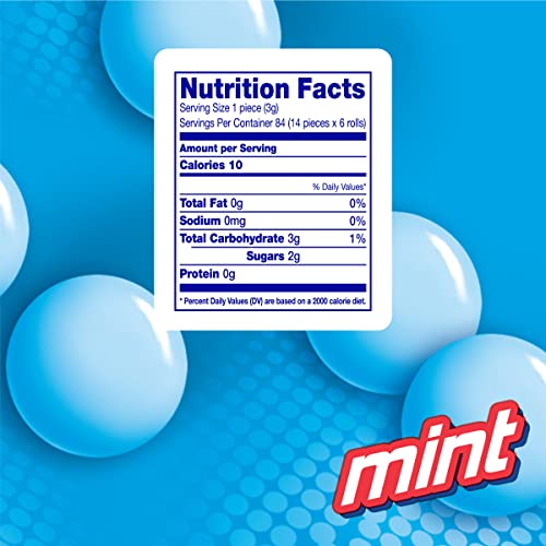 Mentos Chewy Mint Candy Roll, Mint, Bulk, Party, Non Melting, 1....