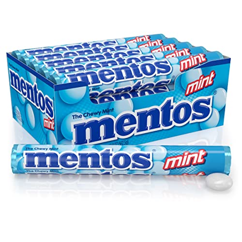 Mentos Chewy Mint Candy Roll, Mint, Non Melting, Party, 14 Count...