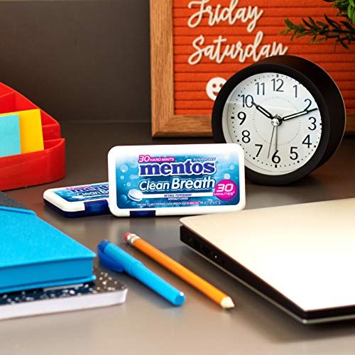 Mentos Clean Breath Hard Mints Sugar Free Candy, Peppermint, Bul