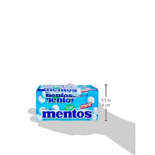 Mentos Mint Chewy Dragees 38 g Pack of 40, reg, multi