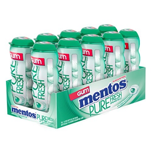 Mentos Pure Fresh Sugar-Free Chewing Gum With Xylitol, Spearmint