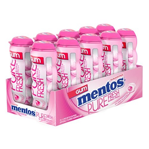 Mentos Sugar-Free Chewing Gum, Bubble Fresh Cotton Candy, Hallow