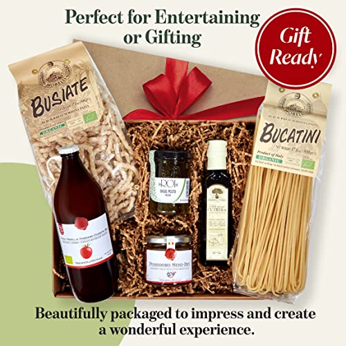 Bellina 6 Piece Deluxe Vegan Italian Gift Basket With 2 Organic