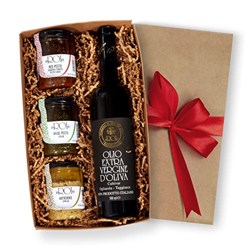 Bellina Flavorful Italian Gift Basket With Red Pesto Sauce, Vega