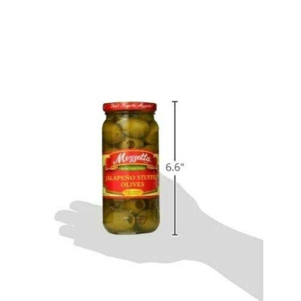 Mezzetta Jalapeno Stuffed Olives Premium Quality -10 Oz.