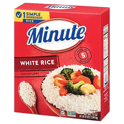 Minute White Rice, Instant White Rice for Quick Dinner Meals, 72...