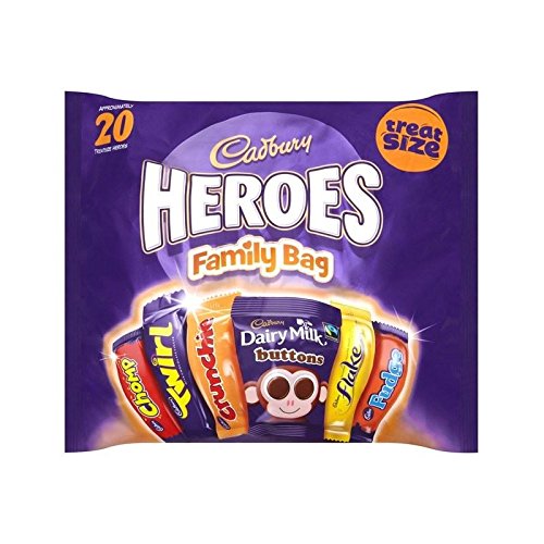 Cadbury Heroes Family 20 Treatsize Packs 278G - Pack Of 2