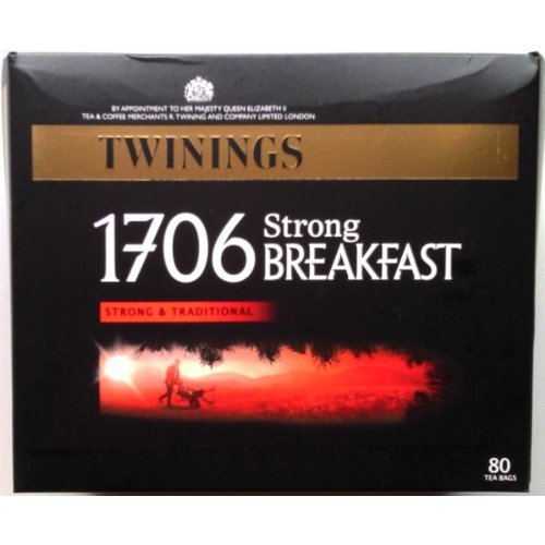 Twinings 1706 Strong Breakfast Tea Bags 80