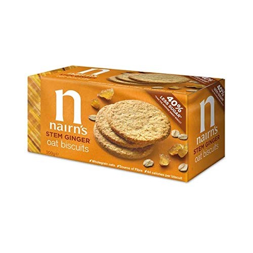 Nairns Stem Ginger Oat Biscuits 200G - Pack Of 2