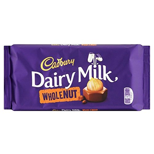 Cadbury Dairy Milk Whole Nut Bar 200G - Pack Of 2