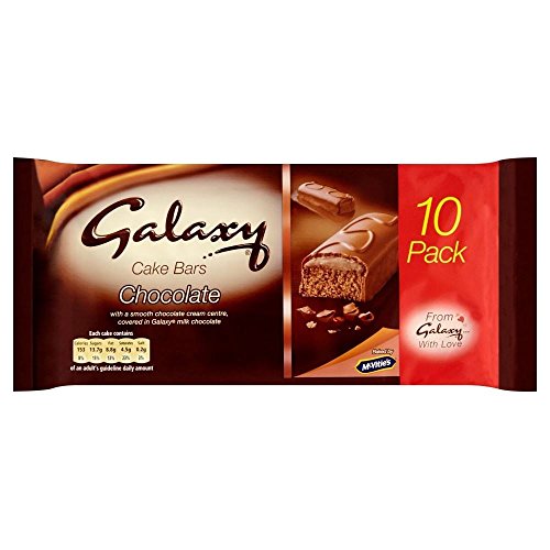 Mcvities Galaxy Cake Bars 10 Per Pack - Pack Of 2