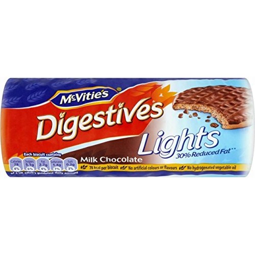 Mcvities Lights Digestives - Milk Chocolate 300G - Pack Of 6