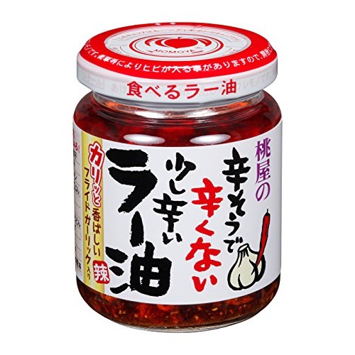 Momoya Chili Oil With Fried Garlic Taberu Layu 3.88 Oz