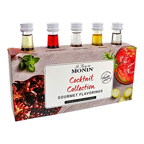 Monin - 5 Flavor Classic Cocktail Collection: Pomegranate, Mojit