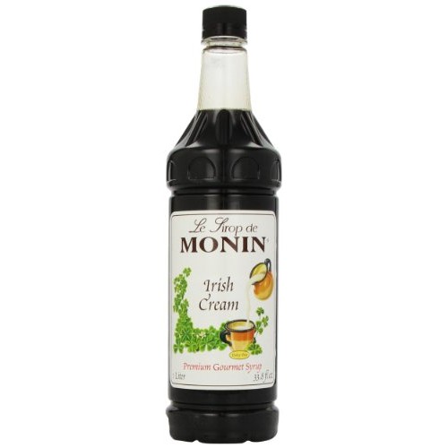 Monin Flavored Syrup, Irish Cream, 33.8-Ounce Plastic Bottles P