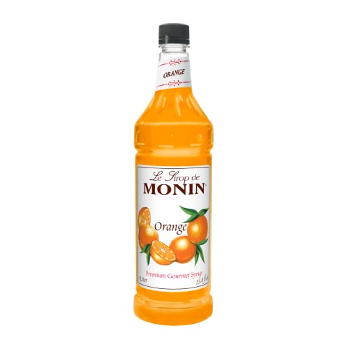 Monin Flavored Syrup, Orange, 33.8-Ounce Plastic Bottle  1 liter