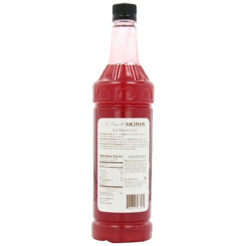 Monin Flavored Syrup, Red Passion Fruit, 33.8-Ounce Plastic Bott