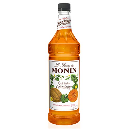 Monin Flavored Syrup, Rock Melon Cantaloupe, 33.8-Ounce Plastic