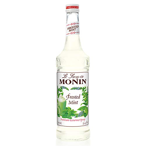 Monin - Frosted Mint Syrup, Bold Spearmint Coolness, Natural Fla