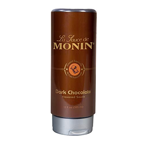 Monin - Gourmet Dark Chocolate Sauce, Velvety And Rich, Great Fo