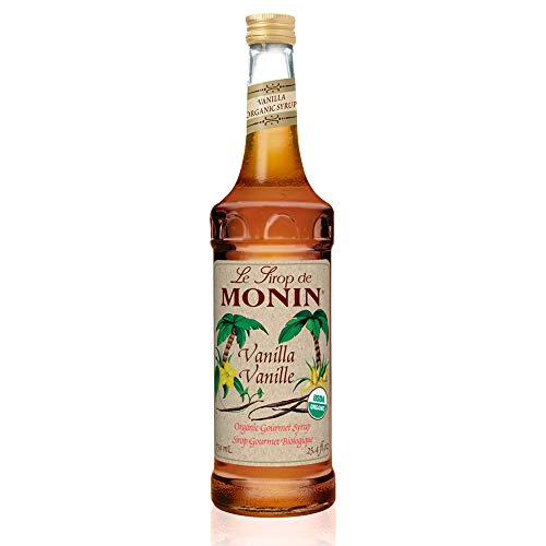 Monin - Organic Vanilla Syrup, Naturally Smooth Sweetness, Great