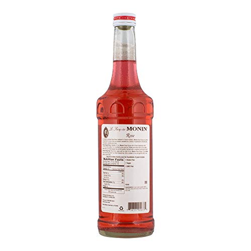 Monin - Rose Syrup, Elegant And Subtle, Great For Cocktails, Moc