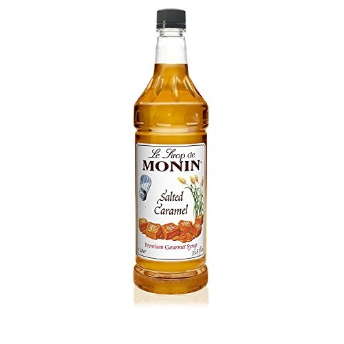 Monin Salted Caramel Syrup - Great For Flavoring Coffee, Shakes,