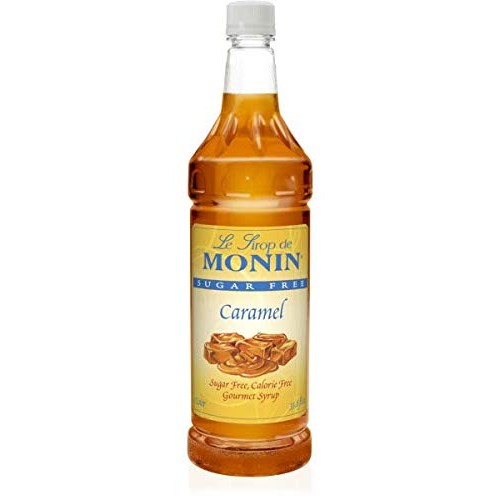 Monin - Sugar Free Caramel Syrup, Sweet And Buttery Caramel Flav