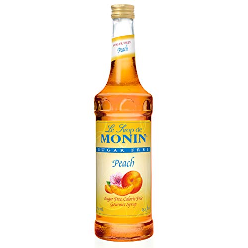 Monin - Sugar-Free Peach Syrup, Vegan, Non-Gmo, Gluten-Free 750